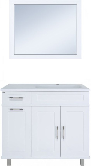 Тумба с раковиной Misty Купер 90 R с бельевой корзиной