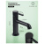 Смеситель для раковины Filarete Roun FL5020BL, черный Смеситель для раковины Filarete Roun FL5020BL, черный