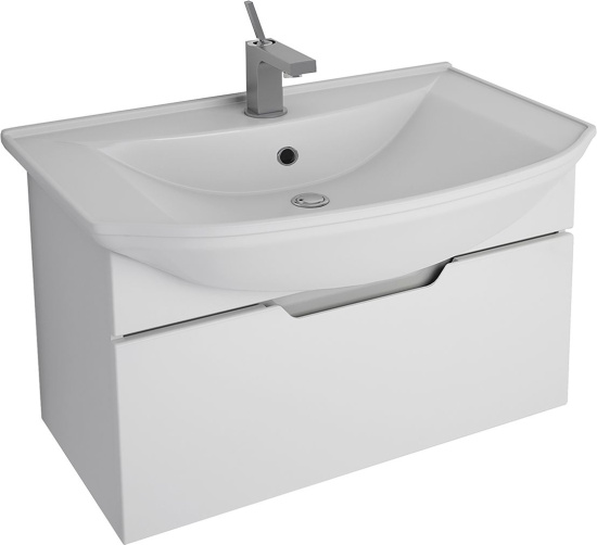 Тумба с раковиной Dreja Laguna 75 белая