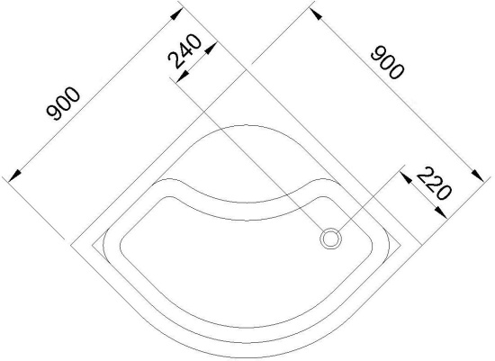Поддон для душа Royal Bath CK RB90СK