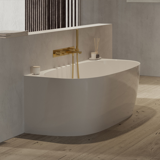 Смеситель для ванны Omnires Contour CT8037/1GLB с внутренней частью, золото