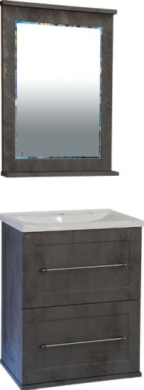 Зеркало Misty Марта 60 темный бетон