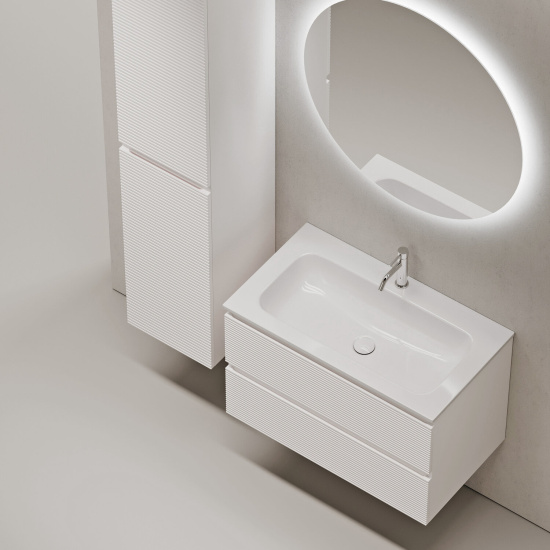 Тумба с раковиной Sancos Folk 80 Bianco