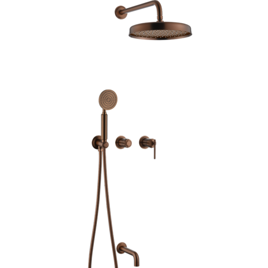 Душевая система Boheme Eterna 174-2-BRB с изливом