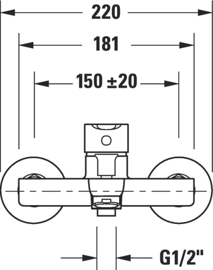 Смеситель для ванны Duravit A.1 A15230000010 хром