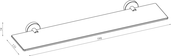 Полка Damixa Scandi Pro HASP34700