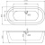 Акриловая ванна BelBagno BB12 180 см