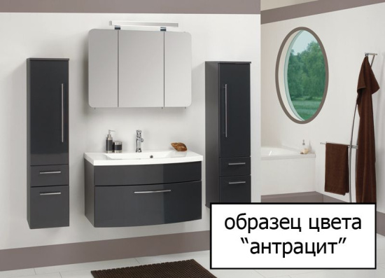 Пенал Keuco Royal 60 антрацит матовый L