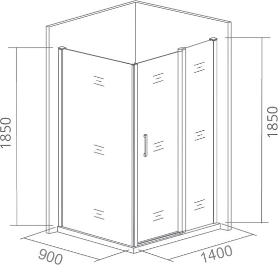 Душевой уголок Good Door Infinity WTW+SP-C-CH 140x90