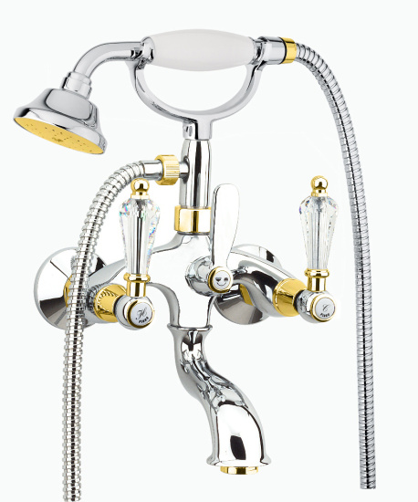 Смеситель для ванны Fiore Gioielli Swarovski® 08CO0600, золото
