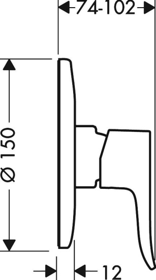 Гигиенический душ Hansgrohe 32128000 со смесителем Metris 31686000