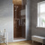 Душевая дверь в нишу Vegas Glass EP LUX 90 01 05 R, профиль белый, стекло бронза