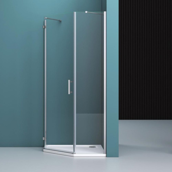 Душевой уголок BelBagno Kraft P-1-90-C-Cr L