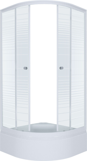 Душевой уголок Triton Стандарт 100х100 В полосы