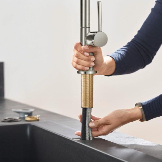 Смеситель для кухни Hansgrohe Talis M54 72827800 сталь