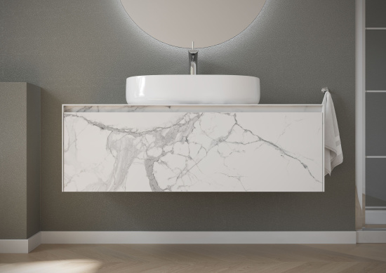 Мебель для ванной Sancos Stone 120 Statuario white