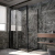 Душевой уголок Veconi Premium Trento PTC-SP-30B 150x100, профиль черный