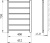Полотенцесушитель водяной Tera Классика 40x80