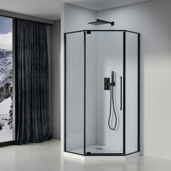 Душевой уголок Black&White Stellar Wind S815 BC 90х90