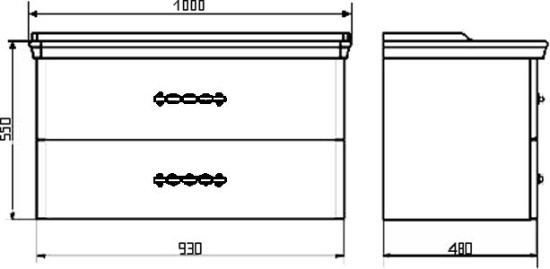 Мебель для ванной Comforty Неаполь 100
