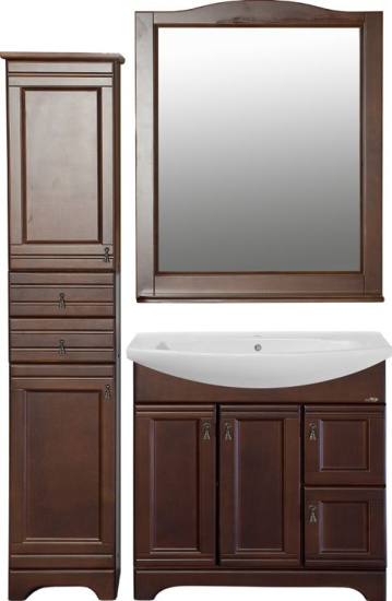 Мебель для ванной Misty Римини 85 орех