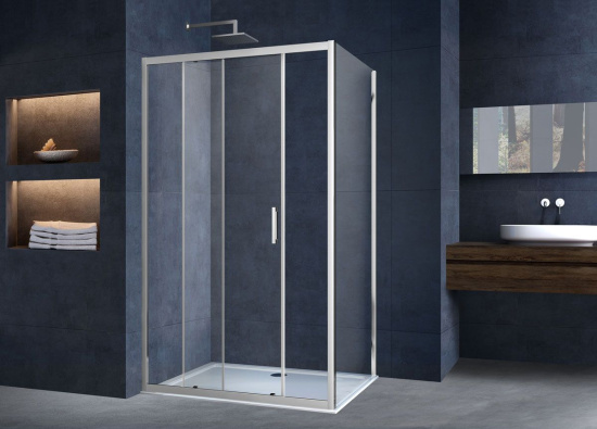 Душевой уголок Vincea Alpha VSR-3AL8011CL 110х80 см, профиль хром