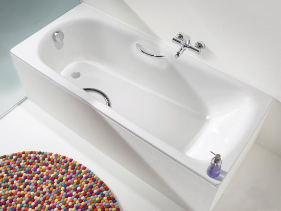Стальная ванна Kaldewei Sanilux Star 343 с отвертиями под ручки