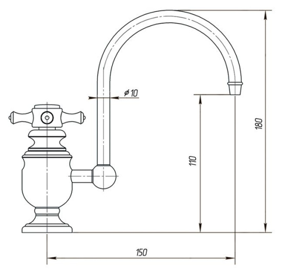 Смеситель для кухни Migliore Vicont ML.VCT-3008 Cr для фильтра