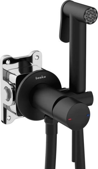 Гигиенический душ Teska Pulito BTK 6804 со смесителем, черный