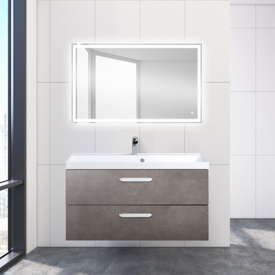 Тумба с раковиной BelBagno Aurora 100 pietra grigio