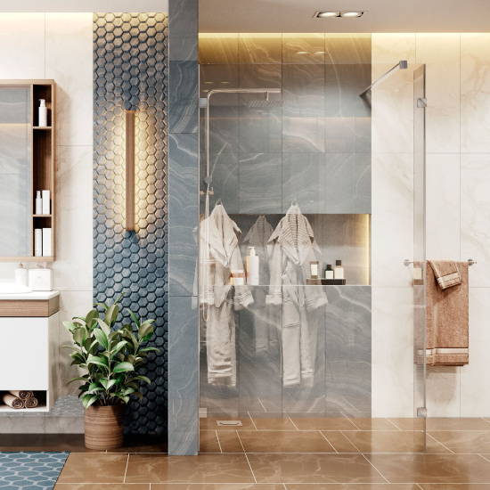 Душевая перегородка Ambassador Walk-In 15031105 90 см