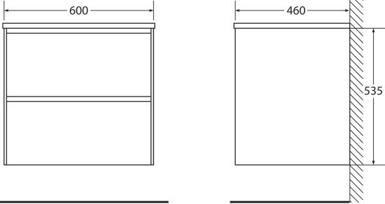 Тумба с раковиной BelBagno Pietra 60 stucco cemento