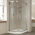 Душевой уголок Vegas Glass ZS-F 100*80 08 01 профиль глянцевый хром, стекло прозрачное