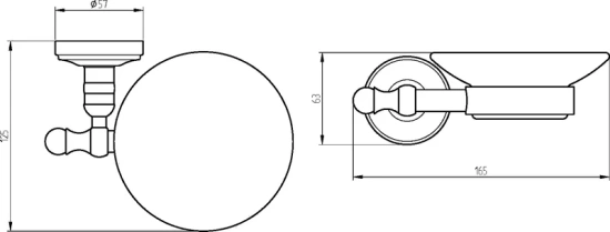 Мыльница Migliore Mirella 17227 хром