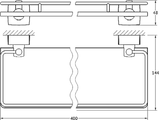 Полка FBS Esperado ESP 014 40 см