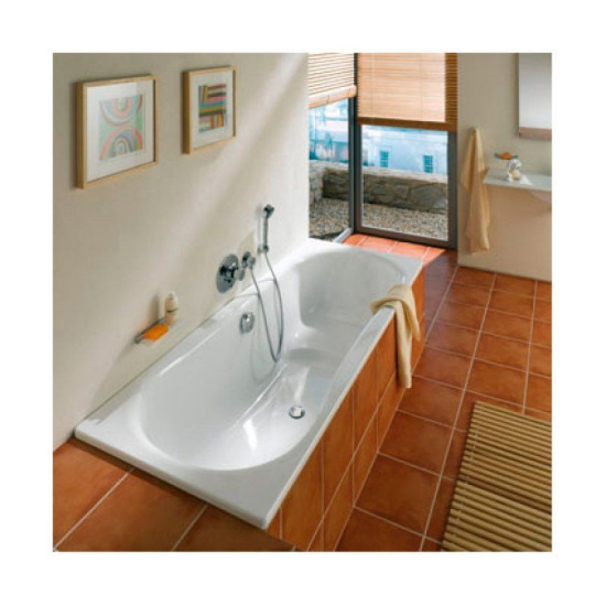 Стальная ванна Kaldewei Vaio Set Star 955 с отвертиями под ручки с покрытием Anti-Slip