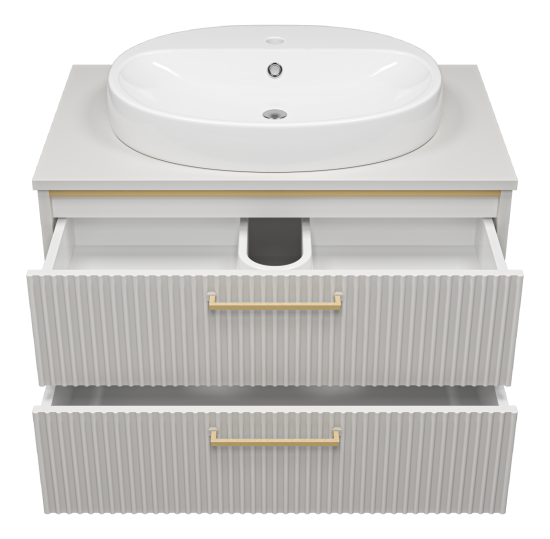 Тумба с раковиной Brevita Elche 80 подвесная