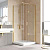Душевой уголок Vegas Glass GPS-Fis LUX 80*120 09 crystalvision R профиль золото глянцевое, стекло crystalvision