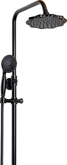 Душевая стойка Milacio Villena MC.103.1BBR черная бронза