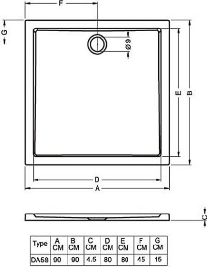 Поддон для душа Riho 250 90 см