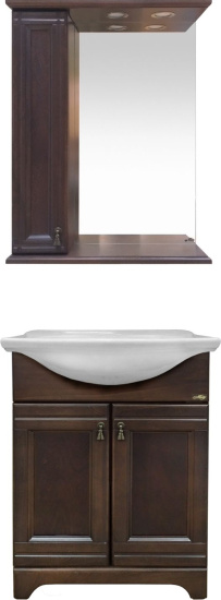 Зеркало-шкаф Misty Рим 65 L орех