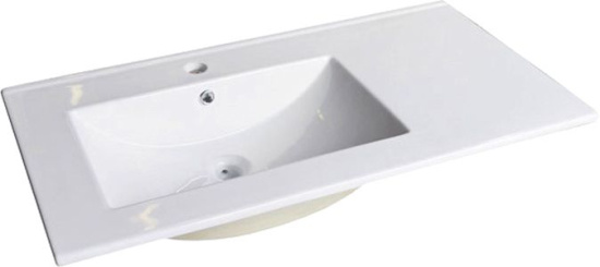 Тумба с раковиной Comforty Мальме 90, подвесная, дуб дымчатый