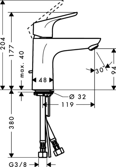 Душевой комплект Hansgrohe Focus E2 31517000 + Focus E2 31960000 + душевой гарнитур Crometta 100 Vario 26651400