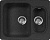 Мойка кухонная AquaGranitEx M-09 черная