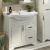 Тумба с раковиной Comforty Севилья 85, напольная, слоновая кость