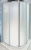 Душевой уголок GuteWetter Practic Round GK-401 90 см стекло матовое, профиль матовый хром Душевой уголок GuteWetter Practic Round GK-401 90 см стекло матовое, профиль матовый хром
