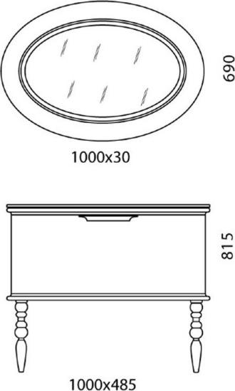 Мебель для ванной Edelform Decora 100 белый глянец