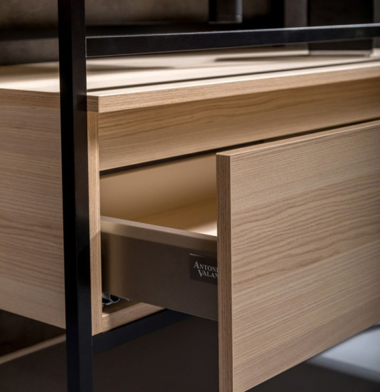 Тумба с раковиной Armadi Art Loft 100 light wood, напольная