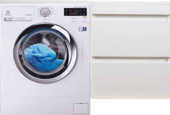 Мебель для ванной Style Line Даллас 110 Люкс Plus подвесная, белая, эмаль