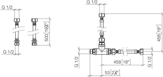 Смеситель на борт ванны Dorn Bracht CL.1 13612705-06, матовая платина